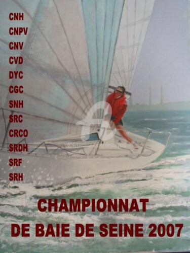 Schilderij getiteld "Plaquette Championn…" door Desnoyers, Origineel Kunstwerk, Anders