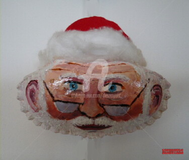 绘画 标题为“Père Noël à lunette” 由Desnoyers, 原创艺术品, 丙烯