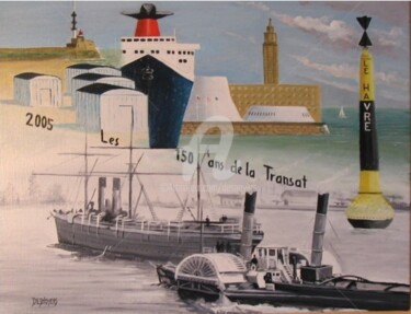 Painting titled "LES 150 ANS DE LA T…" by Desnoyers, Original Artwork