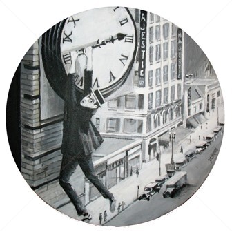 Peinture intitulée "Harold Lloyd" par Desnoyers, Œuvre d'art originale