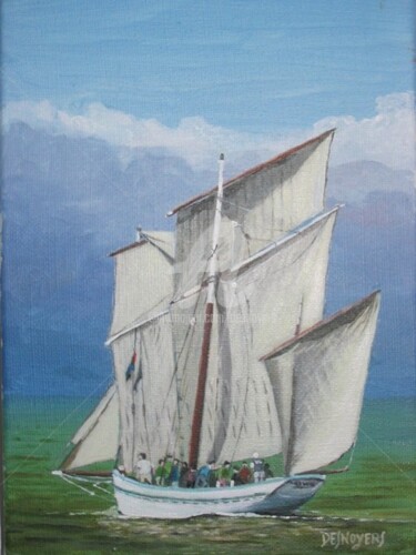 Painting titled "LA GRANVILAISE" by Desnoyers, Original Artwork, Acrylic