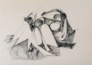 Zeichnungen mit dem Titel "444-17-659.jpg" von Guy Dessauges, Original-Kunstwerk