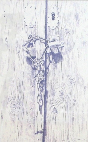 Drawing titled "Double sécurité" by Pierre Fabry, Original Artwork, Other