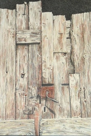 Dessin intitulée "Haut de porte" par Pierre Fabry, Œuvre d'art originale, Autre