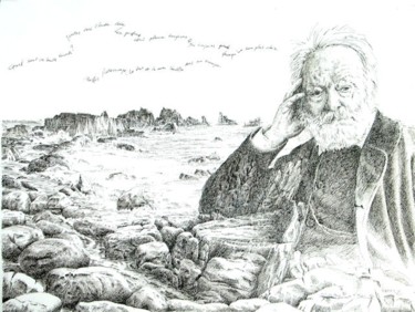 Disegno intitolato "Le fantôme de Victo…" da Pierre Fabry, Opera d'arte originale, Altro