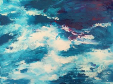 Painting titled "hautes-vagues.jpg" by Marie Desvignes, Original Artwork, Acrylic