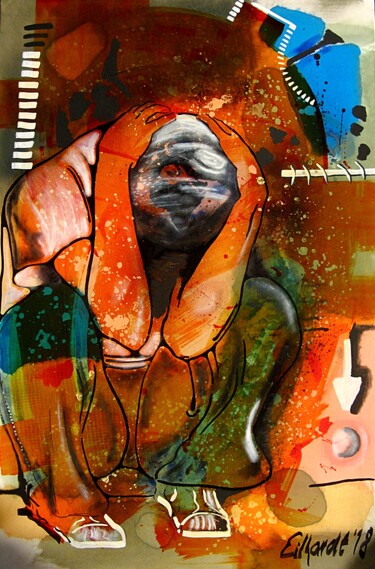 Malerei mit dem Titel "MIRROR" von Detlev Eilhardt, Original-Kunstwerk, Acryl