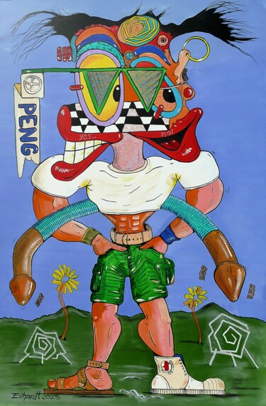 Картина под названием "JACOMUSCULUX (after…" - Detlev Eilhardt, Подлинное произведение искусства, Акрил