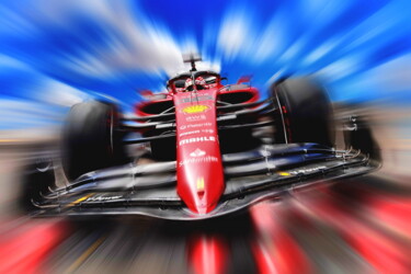 「Charles Leclerc - M…」というタイトルのデジタルアーツ Deverviersによって, オリジナルのアートワーク, 写真モンタージュ