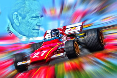 Digitale Kunst getiteld "Best Of Racing - Ja…" door Deverviers, Origineel Kunstwerk, Foto Montage