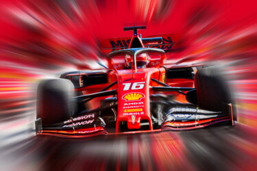 Arte digital titulada "Charles Leclerc - M…" por Deverviers, Obra de arte original, Trabajo Digital 2D