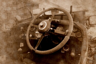 Fotografia intitolato "Vintage – Automobil…" da Deverviers, Opera d'arte originale, Fotografia manipolata