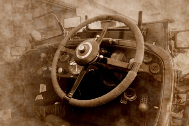 Photography titled "Vintage – Automobil…" by Deverviers, Original Artwork, Manipulated Photography