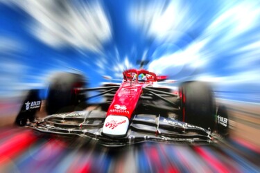 Artes digitais intitulada "Alfa Romeo F1" por Deverviers, Obras de arte originais, Foto Montagem