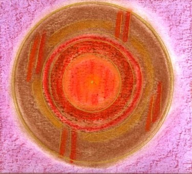 Peinture intitulée "Mandala 1" par Marilys, Œuvre d'art originale
