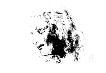 Digitale Kunst mit dem Titel "After Da Vinci - I" von Devonmeert, Original-Kunstwerk, 2D digitale Arbeit