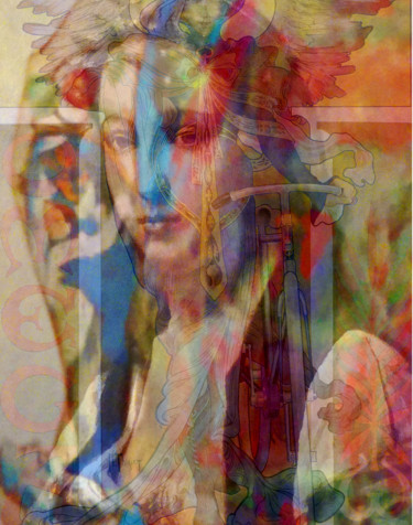 Digital Arts με τίτλο "The Figure of Justi…" από Devorah Rosen, Αυθεντικά έργα τέχνης, Ψηφιακή ζωγραφική