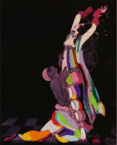 「The Masquerade」というタイトルの描画 Devorah Rosenによって, オリジナルのアートワーク, デジタル