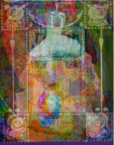 Digitale Kunst getiteld "The Divine Feminine" door Devorah Rosen, Origineel Kunstwerk, Digitaal Schilderwerk
