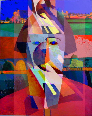 Digitale Kunst mit dem Titel "Equilibrium" von Devorah Rosen, Original-Kunstwerk, Digitale Malerei