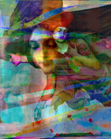 Digitale Kunst getiteld "Freedom Hangs like…" door Devorah Rosen, Origineel Kunstwerk, Digitaal Schilderwerk