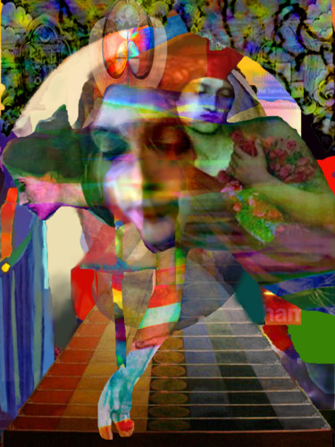 Цифровое искусство под названием "The Female Form Div…" - Devorah Rosen, Подлинное произведение искусства, Цифровая живопись