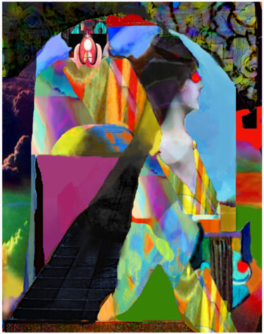 Arts numériques intitulée "Phoenix Rising & Pe…" par Devorah Rosen, Œuvre d'art originale, Peinture numérique