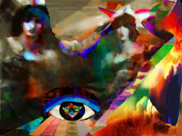 Digital Arts titled "The Spirit of Langu…" by Devorah Rosen, Original Artwork, Digital Painting