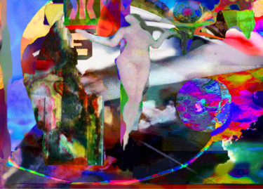 Digitale Kunst mit dem Titel "Rise Like a Phoenix…" von Devorah Rosen, Original-Kunstwerk, Digitale Malerei