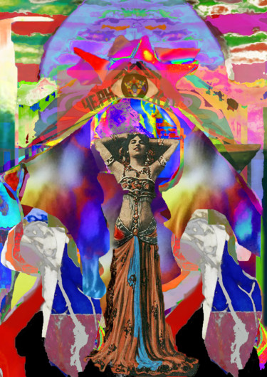 Digital Arts titled "Colour Me in Midnig…" by Devorah Rosen, Original Artwork, Digital Painting