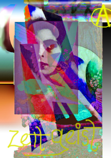 Digitale Kunst mit dem Titel "Zeitgeist of the Fe…" von Devorah Rosen, Original-Kunstwerk, Digitale Malerei