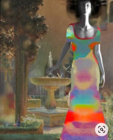 Художественная композиция под названием "Mystic Dawn" - Devorah Rosen, Подлинное произведение искусства, Одежда