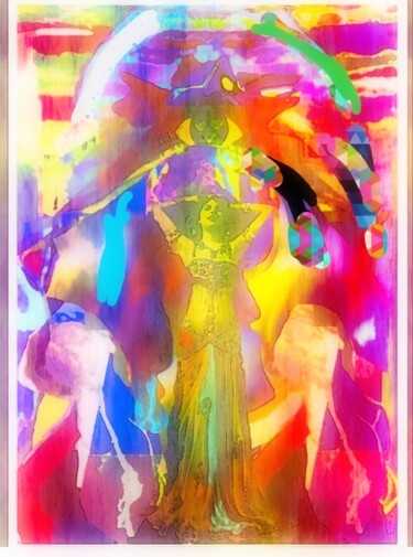 Digital Arts titled "Aligned at birth, a…" by Devorah Rosen, Original Artwork, Digital Painting