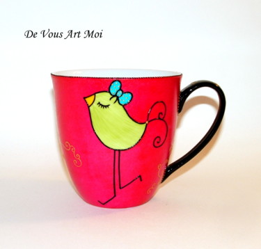 Artcraft titled "Gros Mug(jumbo)en P…" by Devousartmoi, Original Artwork, Kitchen & Dining