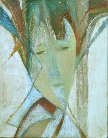 Peinture intitulée "femme" par Devy, Œuvre d'art originale, Huile