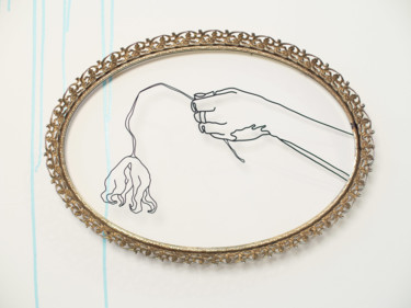 Sculpture intitulée ""Its for You"" par Dewey Manhood, Œuvre d'art originale, Métaux