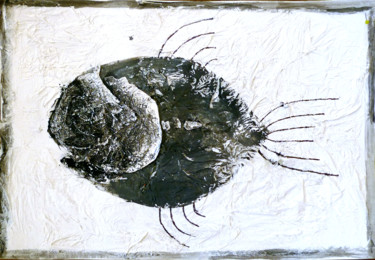 Collages intitolato "Come i fossili il l…" da Ramona Pepegna Bianchini, Opera d'arte originale, Cartapesta