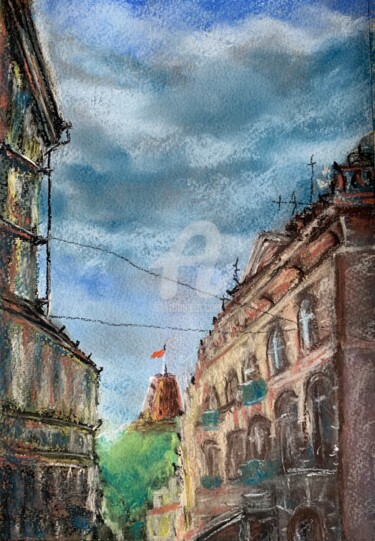 绘画 标题为“Vilnius” 由Dganna, 原创艺术品, 粉彩