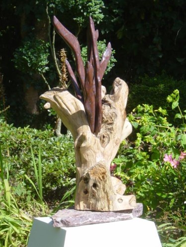 Sculpture intitulée "Flammes" par Dgiro, Œuvre d'art originale, Pierre