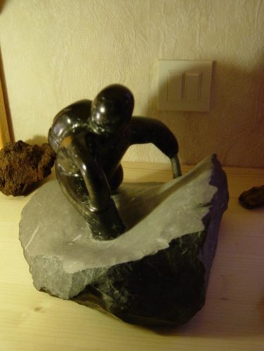 Sculpture intitulée "Randonneur" par Dgiro, Œuvre d'art originale