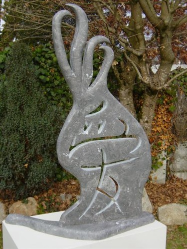 Sculpture intitulée "Amour" par Dgiro, Œuvre d'art originale