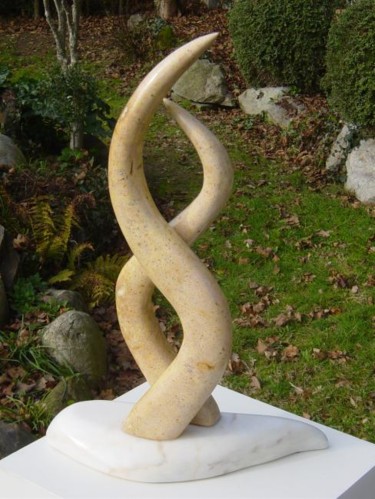 Sculpture intitulée "Rencontre" par Dgiro, Œuvre d'art originale