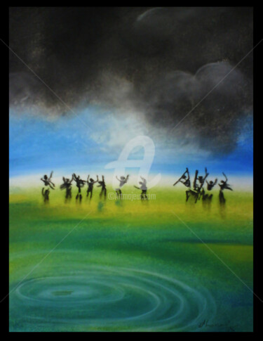 Painting titled "11-i-shall-die-in-a…" by Dhanaraj Keezhara, Original Artwork