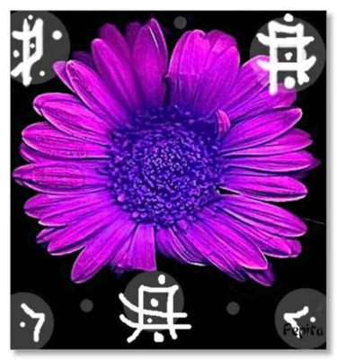 数字艺术 标题为“JAPANESE FLOWER” 由Pepita Selles, 原创艺术品, 其他