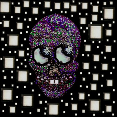 Digitale Kunst mit dem Titel "Sweet Sugar Skull" von Pepita Selles, Original-Kunstwerk, Andere