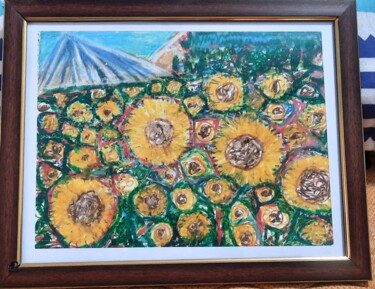 Painting titled "the sunshine" by Dhiraj Choudhary, Original Artwork, Oil