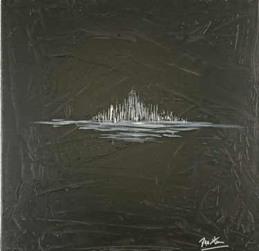 Painting titled "Black and white" by Hoareau Daniel, Original Artwork, Acrylic