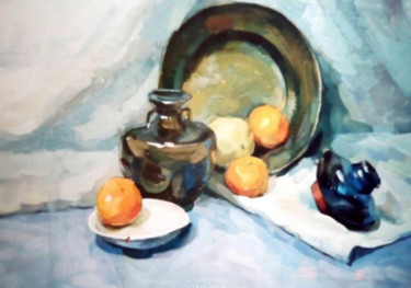 Schilderij getiteld "静物1" door Di Hao, Origineel Kunstwerk, Gouache