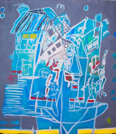 Pintura titulada "“Local Street”" por Diako Art, Obra de arte original, Acrílico