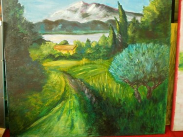Painting titled "LES HAUTES ALPES" by Michele Diamant-Wawer, Original Artwork, Oil